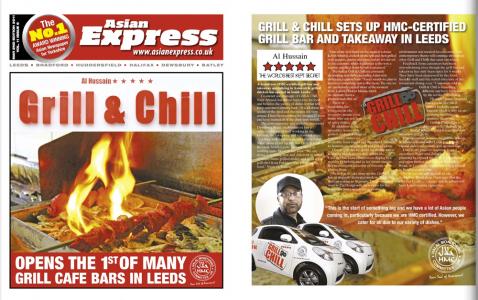 Advertorial for Grill & Chill restaurant